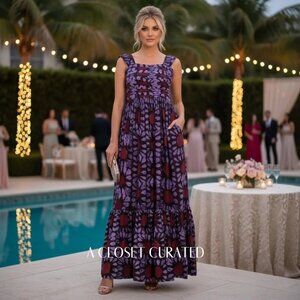 Busayo Olamide Maxi Dress XS Purple NEW